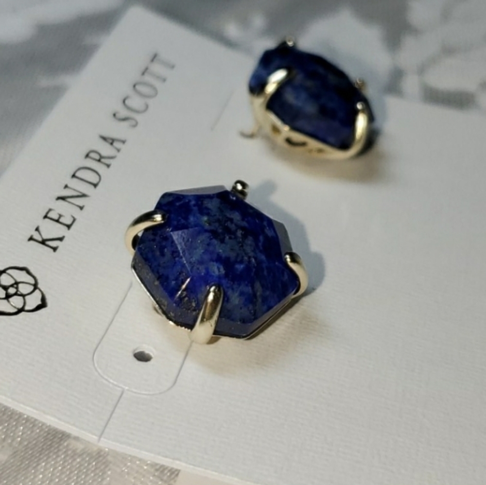 Kendra Scott Ryan Studs, Blue Lapis - Picture 4 of 12
